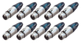 10x Neutrik NC3FXX XLR 3Pin-Stecker (weiblich)